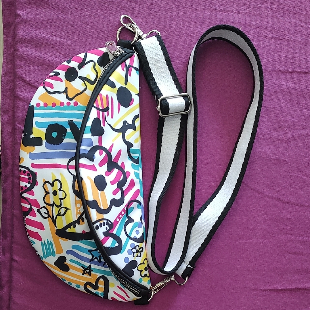 Brighton Colorful Graphic Crossbody Bag